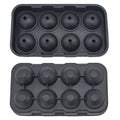 Ice Ball Maker 8 Grids Reusable Food Grade Ice Tray Molds 8 Cavities BPA Free Custom OEM Silicone Ice Ball Tray