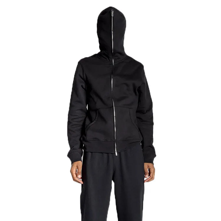 OEM Men's Hoodie Long Sleeve Sweatshirt Casual Full Face Zip up Jacket Hoodie With Kangaroo Pocket