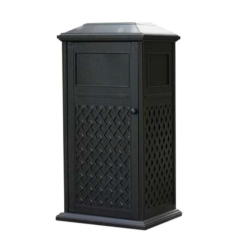 Outdoor Steel Garbage Container Trash Can Outside Street Metal Rubbish Litter Bin Public Commercial Recycle Dust Bin Manufacture