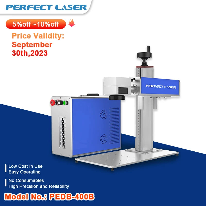 Perfect Laser- Fiber Laser Marking Machine Engraving Logo Date Number on Metal and Stainless Steel Industrial Laser Engraver