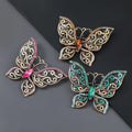 Jachon Custom Alloy Enamel Painted Butterfly Brooch Sparkly Elegant butterfly Brooch Female Brooches Accessories