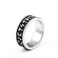 SS8-595R Wholesale Ring Jewelry Steel Soldier Viking Amulet Rune Words Odin 's Symbol Viking Runes Ring