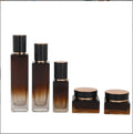 30g 50g 40ml 100ml 120ml square Luxury Skincare Glass Bottle Package Pressing Toner Face Cream Screw Cap