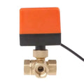 TMOK 220V 110V 48V 24V DN20 3/4" Inch  3 Ports Ways Two Wires Three Wires Control Electric Actuated Motorized Valve