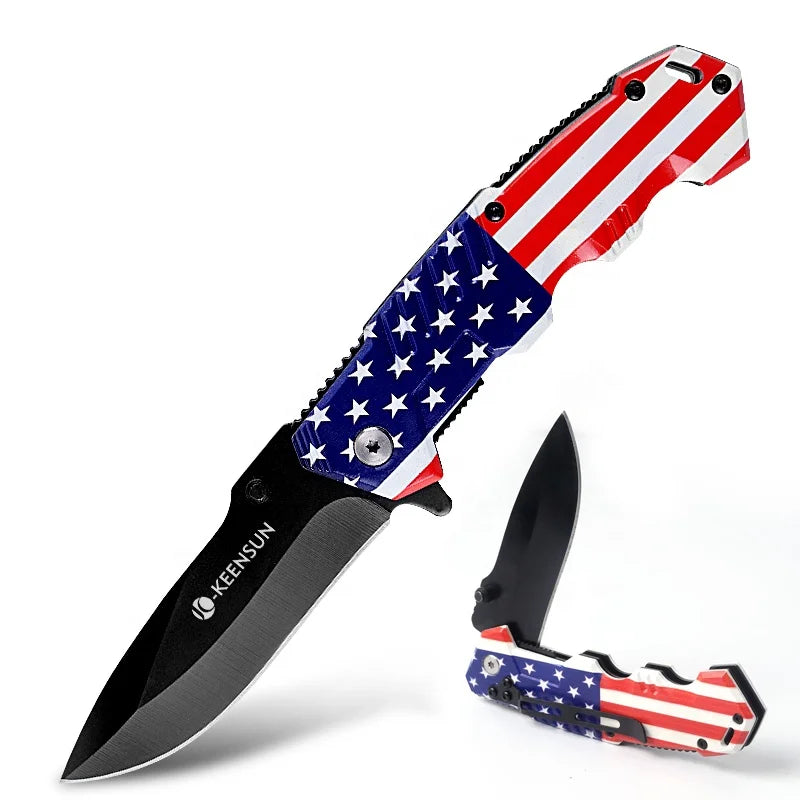 Mini Folding Knife Tactical Stainless Steel Camping Outdoor Survival Tool Multi-tool Pocket Knife
