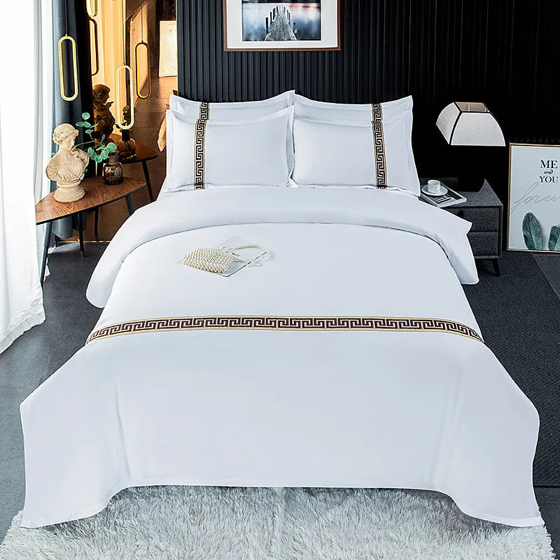 Wholesale Hotel 100% Polyester FibreBedding Set KING QUEEN Size 3-in-1Duvet Cover and Pillowcases