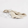 Clear Table Setting Dining Ring Acrylic Square Napkin Holder Ring