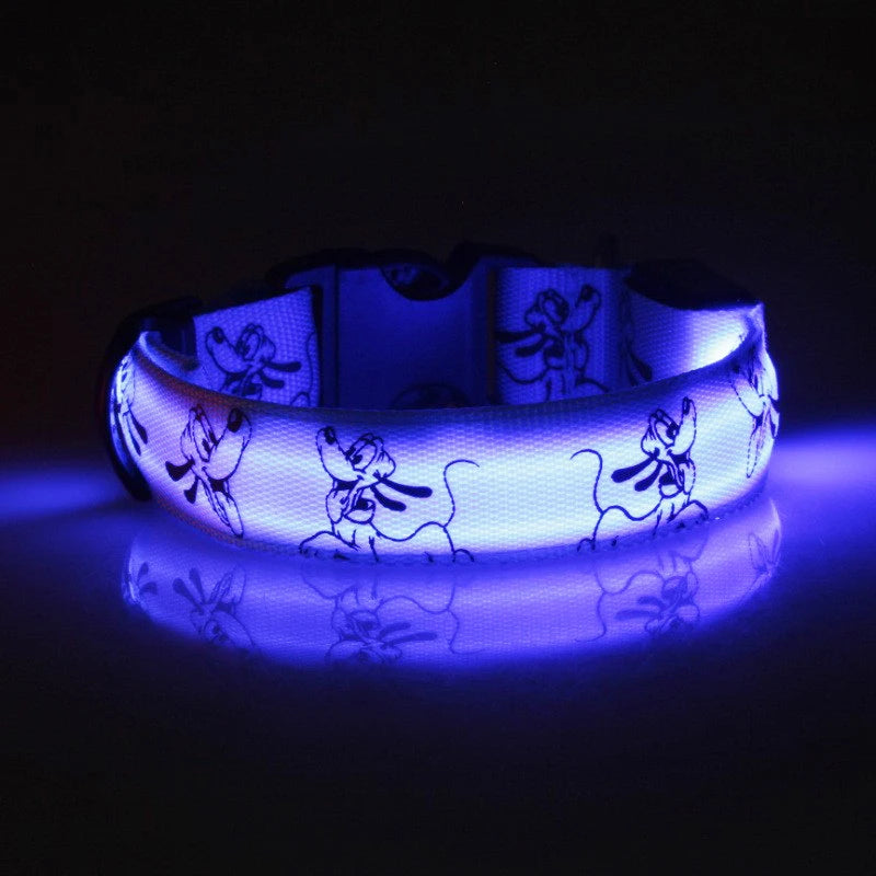 Safety High Waterproof Adjustable Led Dog Collar for Small Medium Large Dog Light Glowing LED Pet Collar