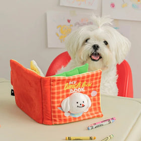 Leaking Food Cute Sniffing Sound Reading Toys Mat Foldable Enrichment Foraging Mat Cute Puppy Food Feeder Book Shape for Dog