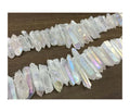 Factory Supply Double Terminated Natural clear Quartz Aqua Aura Crystal Points