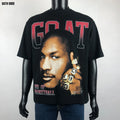 Custom Luxury Mock Neck Drop Shoulder Heavyweight Boxy Tshirt 100% Cotton 320Gsm Thick High Collar Oversized T Shirts for Men