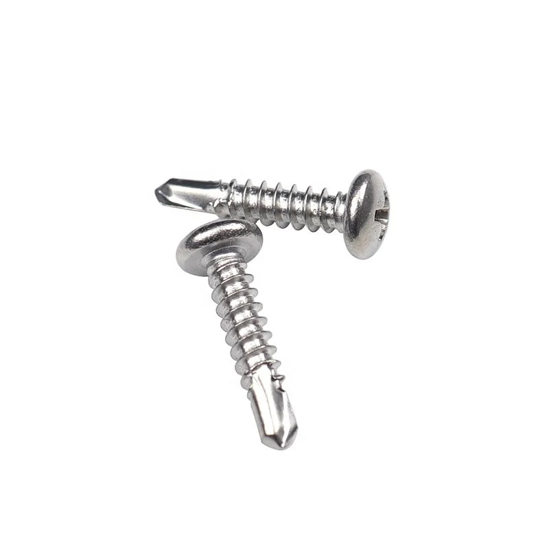 Factory Customized Metal Fasteners SS 304 Cross Recessed Countersunk Pan Head Tapping Screws