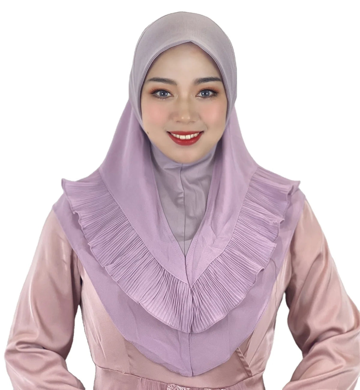 Muslim Khimar Prayer Instant Amira Scarf Rayon Crinkle Women Solid Color Bonnet Hijab Malaysia Styles With Niqab Turquie Turban