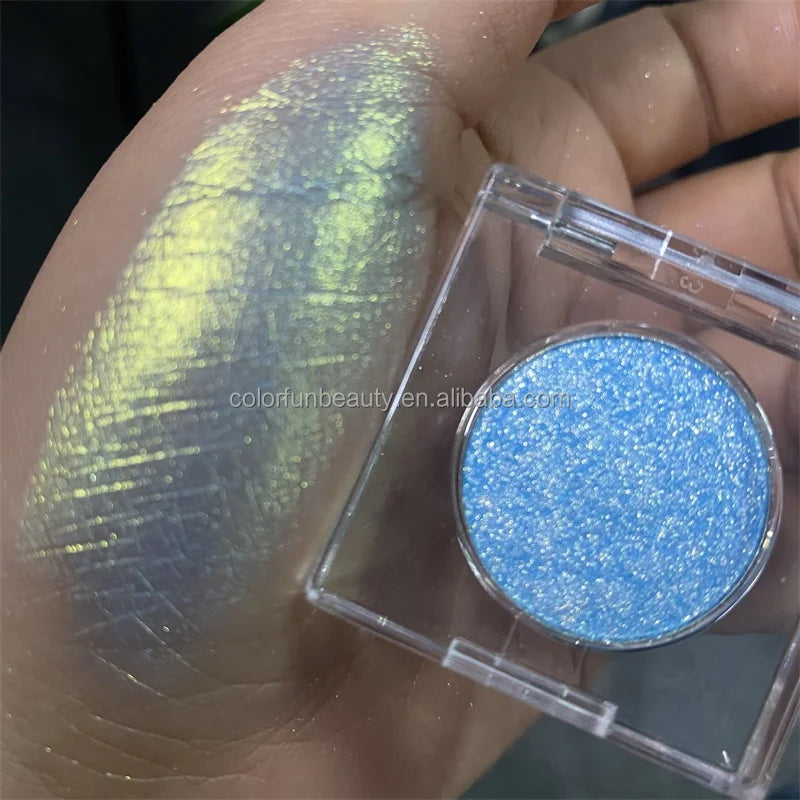 OEM High Pigment Waterproof Shimmer Multi Chrome Metallic Gel Dark Mineral Eyeshadow Palette