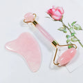 2026 Wholesale Private Label Gua Sha Set Crystal Beauty Pink Stone Natural Rose Quartz Facial Massage Face Jade Roller