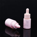 15ml 20ml Glass pink Matte/shiny Cosmetic Dropper Bottle Flat Shoulder Serum Packaging with pink Dropper Head