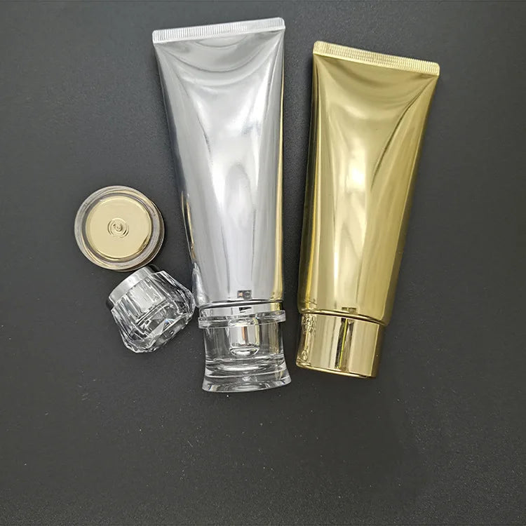 20ml40ml60ml80ml100ml120ml150ml200ml250ml Skin Care Lotion Squeeze Tube PE Tube Cosmetic Packaging Laminated Tube White