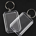 DIY Gift Insert Clear Picture Transparent Custom Shape Logo Sublimation Frame Photo Acrylic Keychain