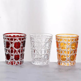 Colorful Wholesale Round Bar Alcoholic Party Drinking Whisky Cup Brandy Whiskey Glass
