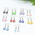 New Turkey Style Eye Earrings Jewelry Women Ename Eye Hoop Earrings