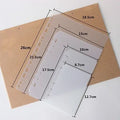 A7 6 Rings Binder Divider Loose Leaf Paper Planner Dividers Board PP Plate Filler Paper Spacer Filofax Organizer