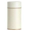 Custom Food Grade White Tea Tin Can Canister Round Coffee Tea Caddy Storage Box sealed Can Container Tea Storage Jars with Lid