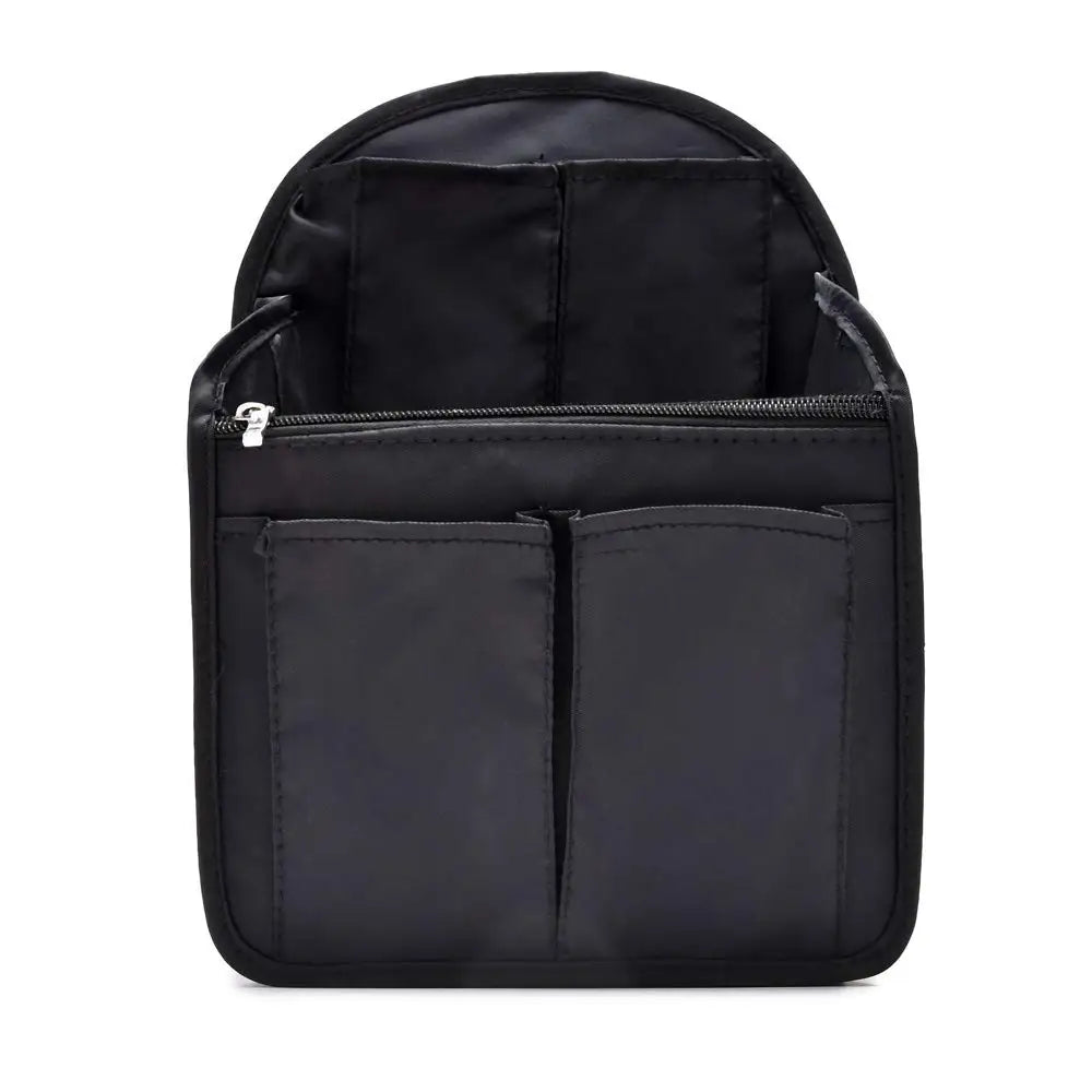 Mini Backpack Organizer Insert Lightweight Nylon Shoulder Bag Organizer Insert