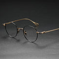Women's Custom Titanium Eyeglasses with Japanese Design New Fashion Solid Pattern Optical Glasses and Spectacle Eyewear