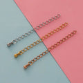 Wholesale Stainless Steel Link Extension Chains in Silver Gold Rose Gold for DIY Necklaces for Weddings and Gifts
