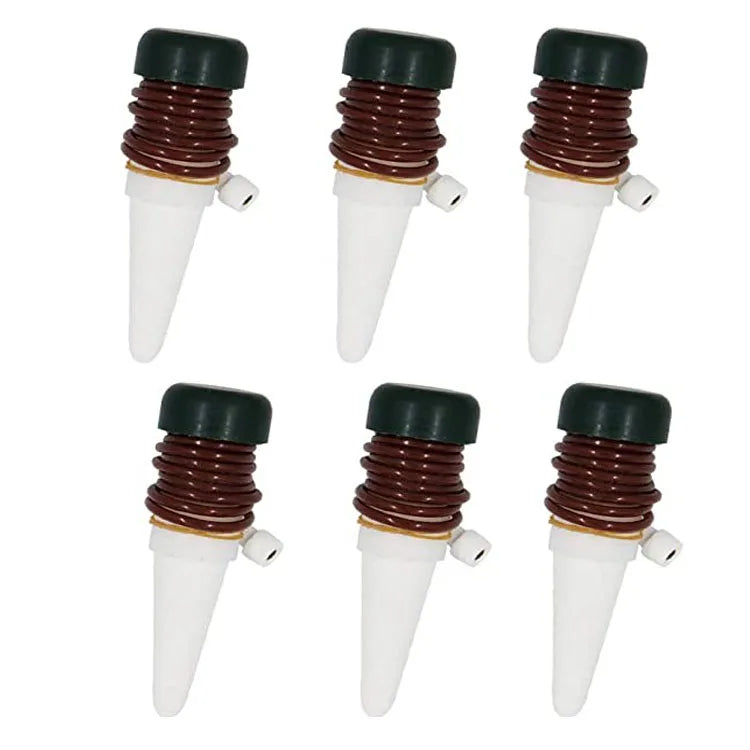 6 Pack Automatic Plant Watering StakesDrip Irrigation Automatic Ceramic Water Spikesfor Plants Flower Vegetables