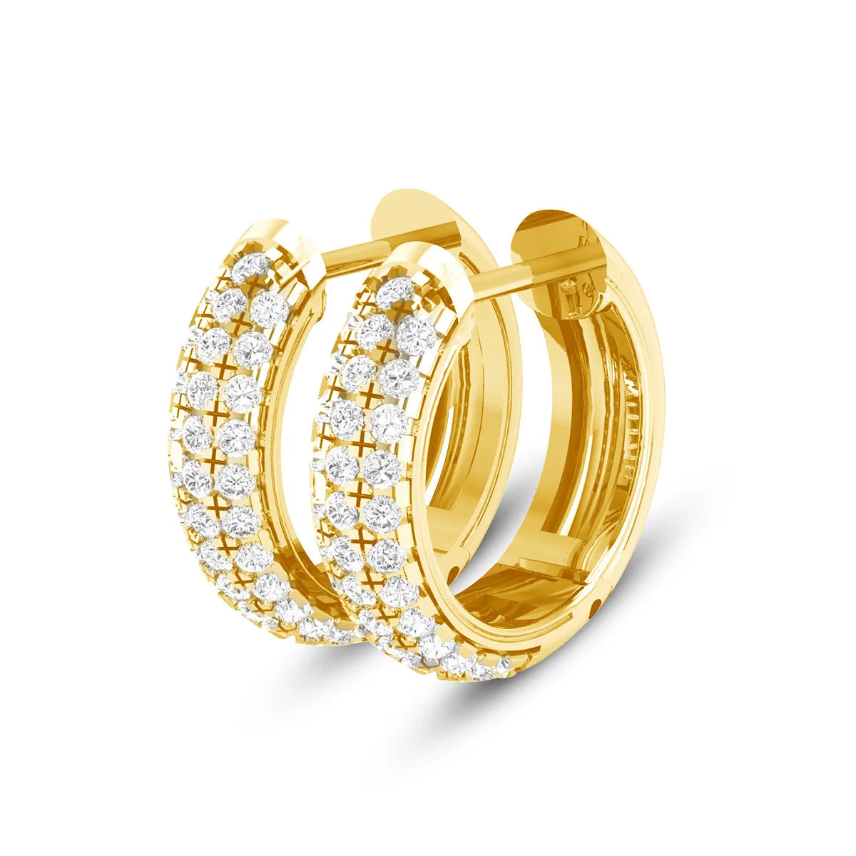 Luxury Jewelry 925 Sterling Silver Moissanite Diamond Hoop Earrings Woman Engagement Gift Earings Jewelry Women
