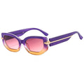Small Polygon Frame Metal Light Weight Full Rim Sunglasses Gradient Candy Colors UV400 Optical Lenses Street Shot Eyewear