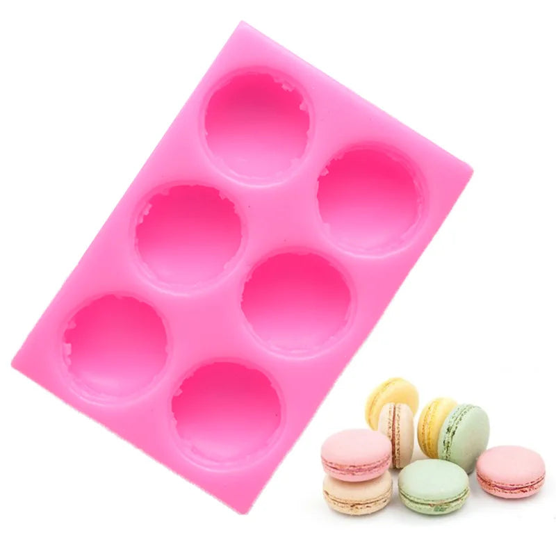 BPA Free Eco-friendly Food Grade Reusable Silicone Macaron Fondant Chocolate Cake Mold Oven Microwave Safe Dishwasher Safe