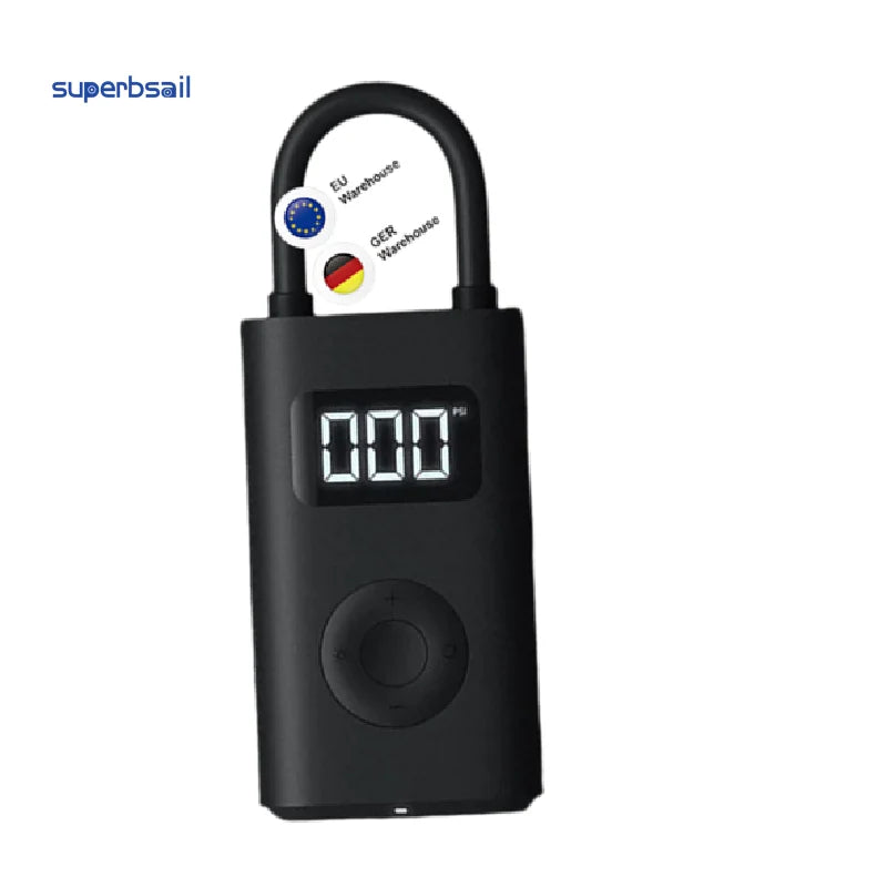 Superbsail Air Inflator Pressure Digital Monitoring Compressor Tire Built-in Battery Multi-nozzle for Smart Home Scooter Pump