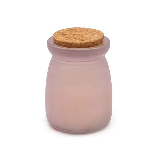 Custom LB01M Factory Mini Models of Colorful Pudding Jar Scented Candles Can Be Matched with Custom Stickers and Cork