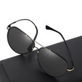 Custom Logo Mens Women Alloy Pilot Frame Driving Polarized Photochromic Discolor Lens Shades Sunglasses