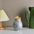 Typical Popular Ink Effect Electric Gray Glass Wax Melt Warmer for Home Fragrance