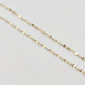 14k Solid Gold Jewelry Gold Chain Designs for Ladies 1.7mm Wide Lips Chain 14K Pure Gold Chain Roll