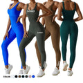 Custom Scrunch Butt New Womens Seamless Jumpsuit Wear Gym Fitness Workout Clothing Bodysuit One Piece Yoga Jumpsuit for Women