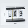 Wooden DIY Page Turning Calendar Small Paper Desk Calendar Wooden Calendar Home Decoration Countdown Table Bedroom Decoration