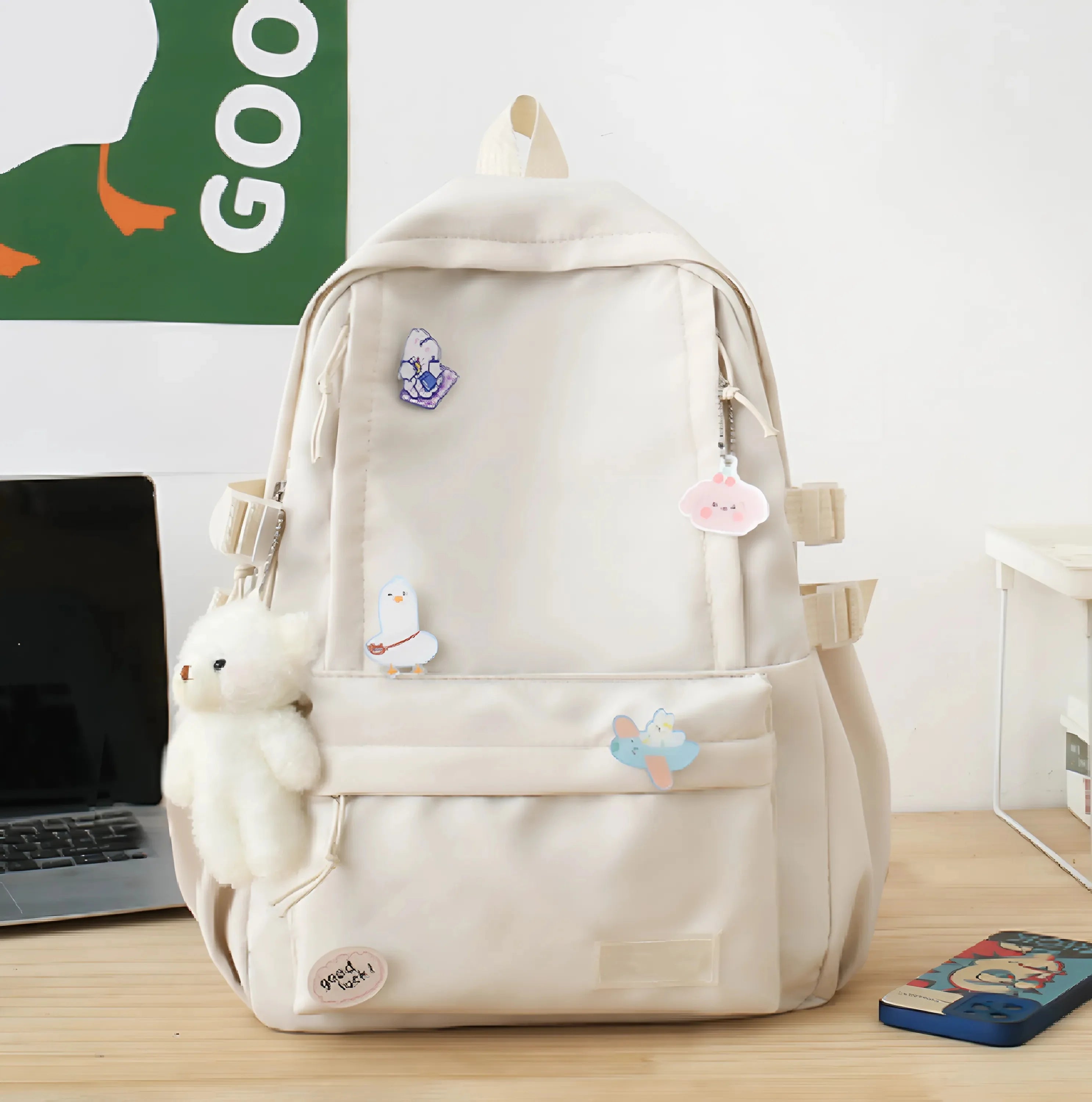 Stylish and Lightweight Double - Shoulder Bags New Casual Backpacks School Bags for Primary and Middle School Students