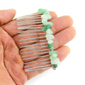 Wholesale New Crystal Wire Wrapped Silver Hairpin Hair Accessory Natural Stone Amethyst Lapis Lazuli Hair Jewelry for Women Gift