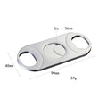 Qianxun New Style OEM Mini Portable Cigar Scissor Durable and Practical Cigar Scissors Double Stainless Steel Metal Cigar Cutter