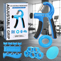 CHENGMO SPORTS 5 Pack Finger Exerciser Silicone Hand Grip Forearm Trainer 5 in 1 Hand Grip Strengthener Set for Hand Therapy