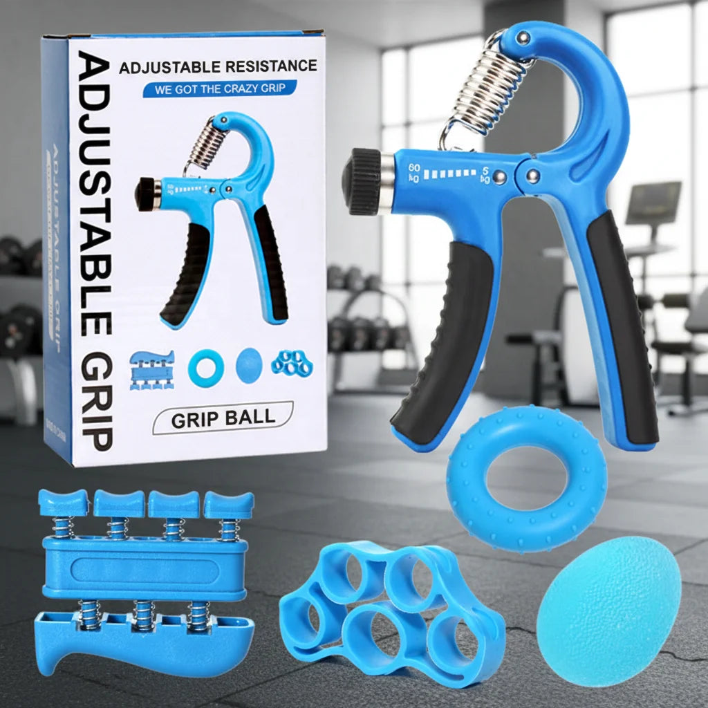 CHENGMO SPORTS 5 Pack Finger Exerciser Silicone Hand Grip Forearm Trainer 5 in 1 Hand Grip Strengthener Set for Hand Therapy