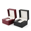 Luxury Black Square Leather Watch Box with Wrist for Eco-Friendly Luxury Watch Accessories Packaging