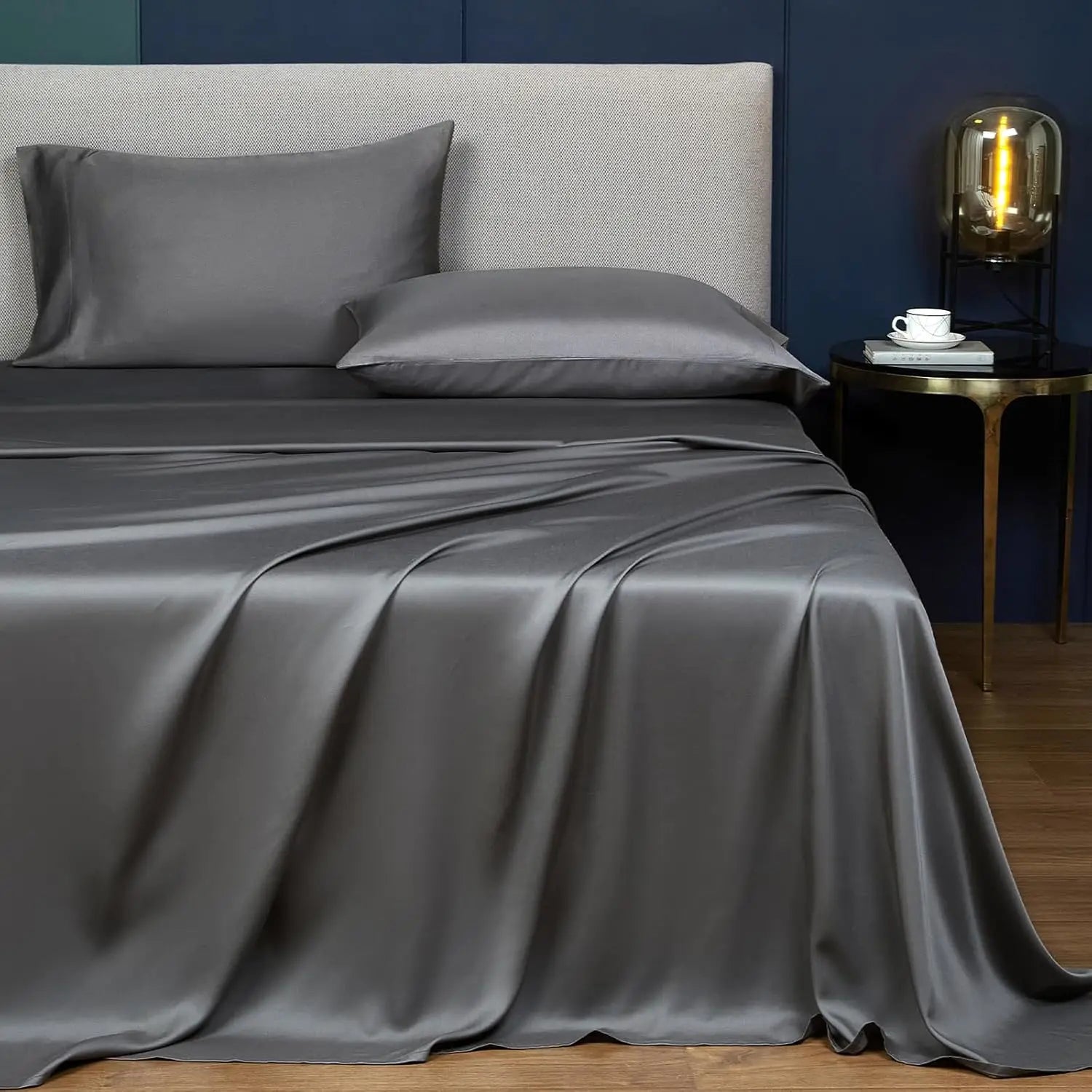 100% Eucalyptus Bed Linen Sustainable Cooling Bedding Lyocell Sheet Sets Wholesale