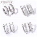 18K Gold Plated Brass Earwires Fasteners Earring Hooks Findings Accessories for Earrings DIY Jewelry Making Supplies Round/U