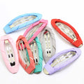 Wholesale 4.8cm Length Hiar Pins Girls Barrettes Snap Hair Clips Wapped in Ribbon Band for Kids DIY Hair Accessories