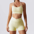 Fashion Fitness Yoga Workout Set Custom logo Seamless Workout Sets for Women
